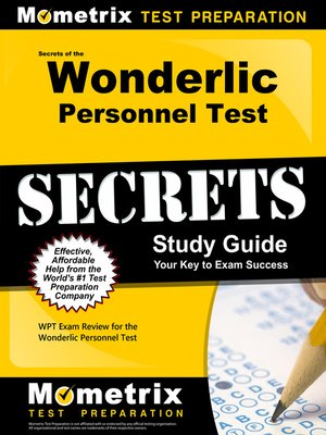 cover image of Secrets of the Wonderlic Personnel Test Study Guide